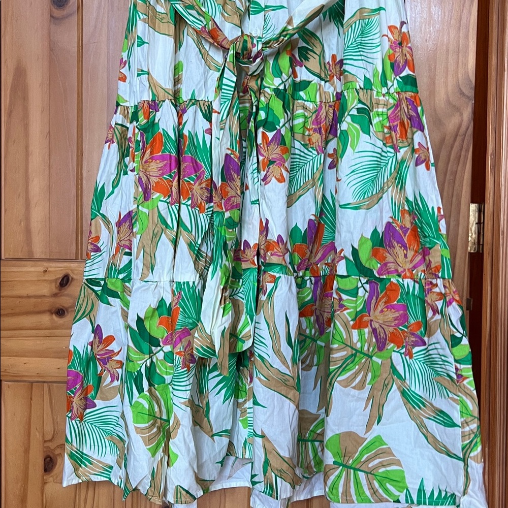 Flying tomato you know me so well poplin midi tropical Shirtdress - Picture 5 of 15